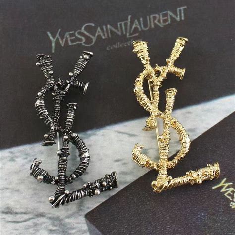 брошь ysl|yves saint laurent brooch.